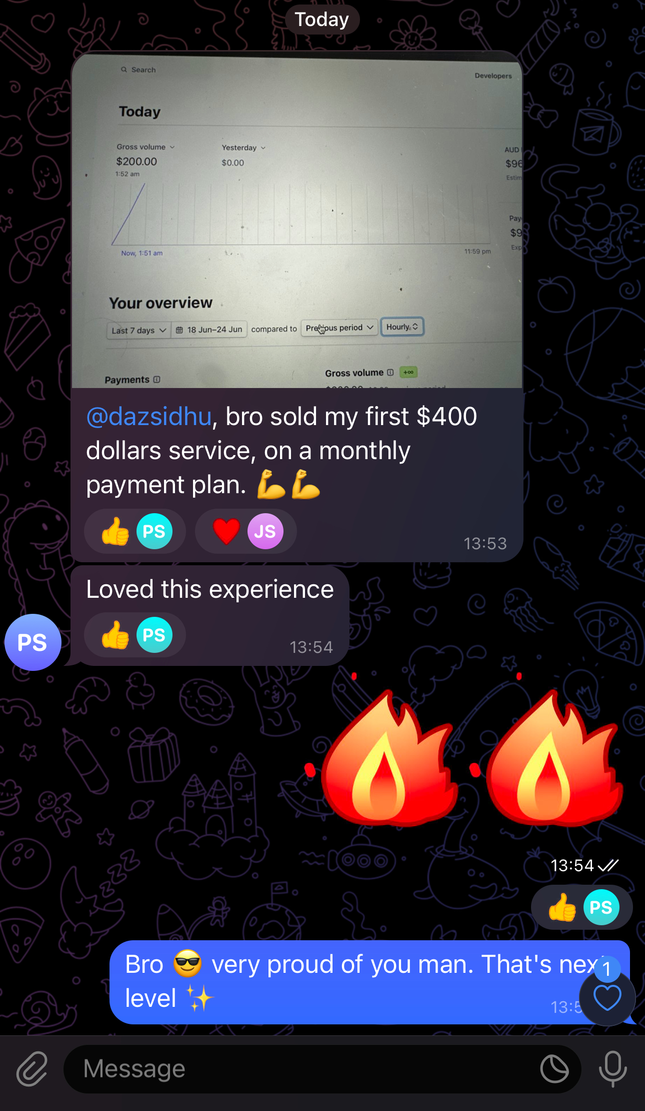 Stripe dashboard win